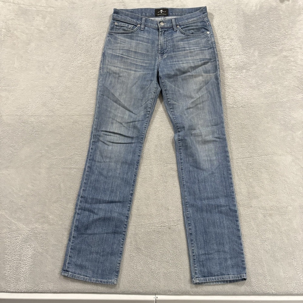 7 For All Mankind Jeans Men 30 Standard Straight Leg Blue Vintage Y2K